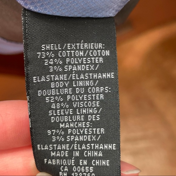 RW&CO, Brown, Blazer, One Button, Size 4 - Picture 4 of 6